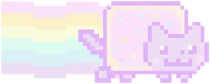 Nyan_ Cat_ Pixel_ Art.png PNG Image