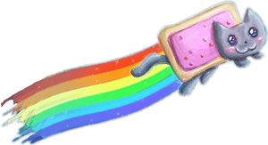 #nyancat #nyan #cat #rainbow - Nyan Cat, HD Png Download PNG image with transparent background