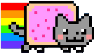 Nyan Cat Png Transparent - Nyan Cat Transparent Background, Png Download PNG image with transparent background