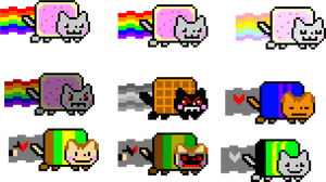Nyan Cat Different Versions, HD Png Download PNG image with transparent background