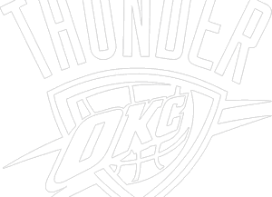 Spectacular Inspiration Okc Thunder Logo Black And - Oklahoma City Thunder Black PNG image with transparent background