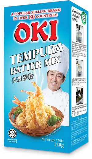 O K I Tempura Batter Mix Package PNG Image