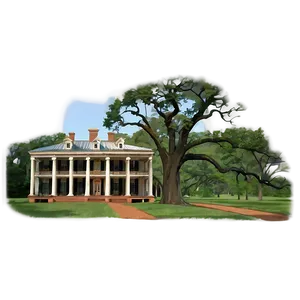 Oak Alley Plantation Png 48 PNG Image