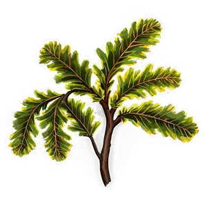 Oak Branch In Bloom Png Xov4 PNG Image