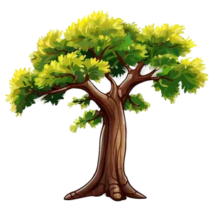 Oak Tree Elevation Art Png 42 PNG Image