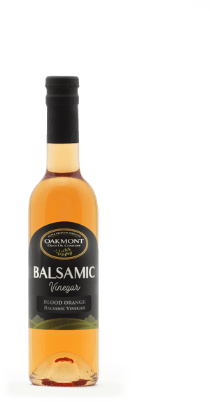 Oakmont Blood Orange Balsamic Vinegar Bottle PNG with transparent background