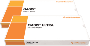 Oasis Wound Matrix Product Packaging PNG image with transparent background
