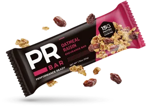 Oatmeal Raisin Protein Bar Packaging PNG Image