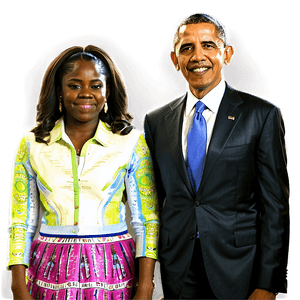 Obama Family PNG qng PNG