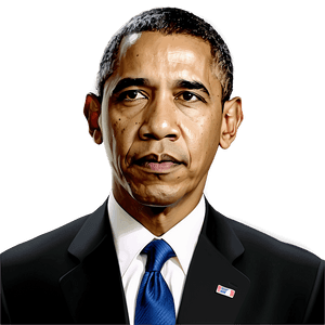 Obama Portrait PNG 05242024 PNG
