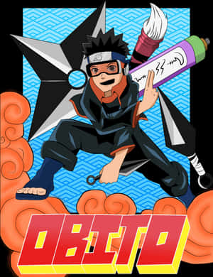 Obito Uchiha Anime Artwork PNG image with transparent background