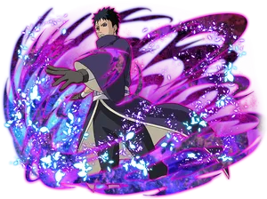 Obito Uchiha Power Display PNG Image