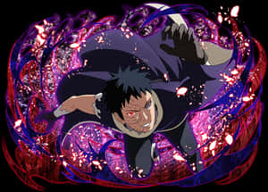 Obito Uchiha Power Unleashed PNG image with transparent background