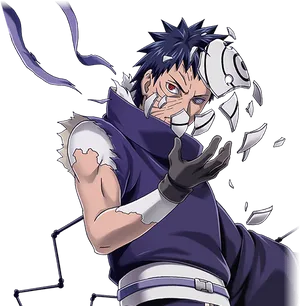 Obito Uchiha Unmasking PNG Image