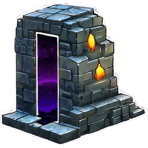 Obsidian Nether Portal Png Bnk PNG Image