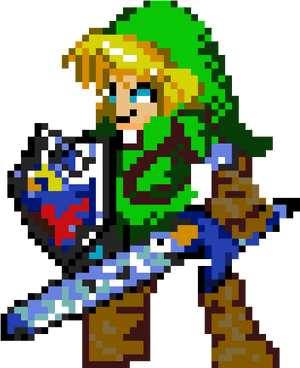 Ocarina Of Time Link - Link Pixel Art, HD Png Download PNG image with transparent background