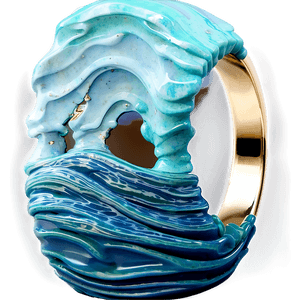 Ocean Inspired Wave Rings PNG 06122024 PNG with transparent background