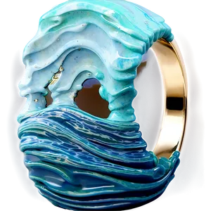 Ocean Inspired Wave Rings Png 06122024 PNG Image