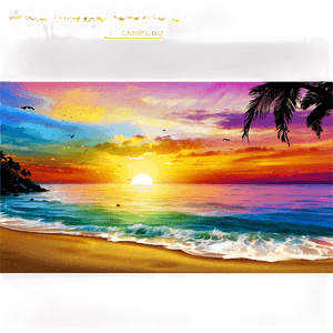 Ocean Sunset View PNG 36 PNG image with transparent background