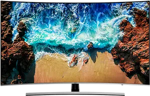 Ocean View L E D T V Display PNG Image