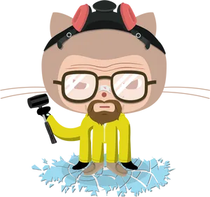 Octocat_ Adventure_ Fail PNG Image