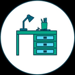 Office Desk Icon PNG with transparent background