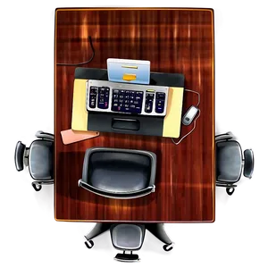 Office Desk Top View Png 21 PNG Image