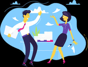 Happy Employees Recognizing Good Work - Employee Working Clipart Transparent, HD Png Download PNG with transparent background