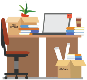 Northeast Ohio Office Organization Services - Organized Office Clipart PNG image with transparent background