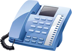 Office Telephone Vector Illustration PNG Image