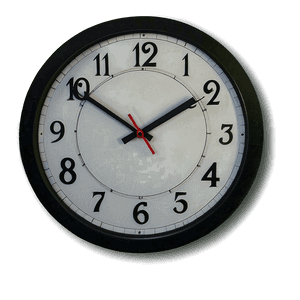 Office Wall Clock PNG 06262024 PNG with transparent background
