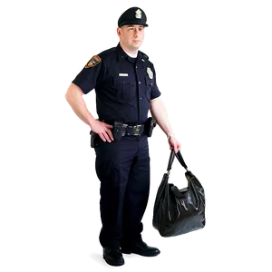 Officer With Evidence Bag Png 06252024 PNG Image