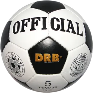 Official D R B Soccer Ball PNG Image