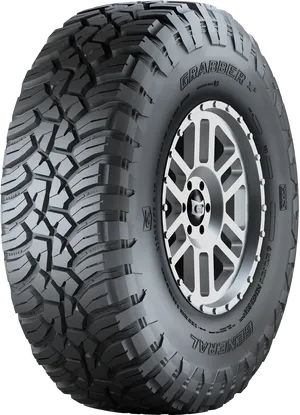 Offroad Tire Grabber Design PNG Image