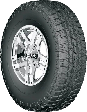 Offroad Tireand Alloy Wheel PNG Image