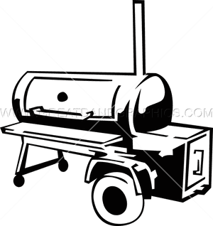 Black And White Bbq Smoker Clipart, HD Png Download PNG