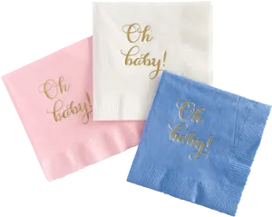 Oh Baby Napkins Set PNG Image