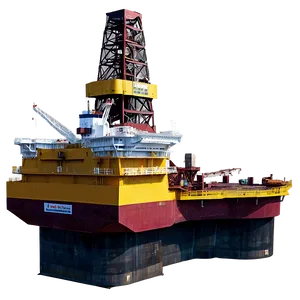 Oil Rig In Heavy Weather Png Dco22 PNG Image