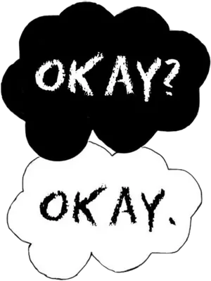 Okay Clouds Graphic PNG Image