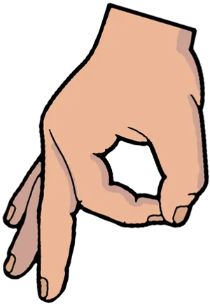 Okay Hand Gesture Illustration PNG Image