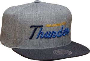 Oklahoma City Thunder Baseball Cap PNG Image