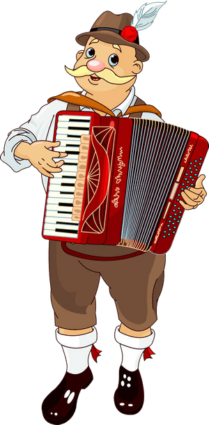 Oktoberfest Accordion Stock Photography Illustration - Oktoberfest Accordion Player, HD Png Download PNG image with transparent background