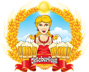 Octoberfest Lady Clipart Transparent , Png Download - Oktoberfest Beer Girl Png, Png Download PNG image with transparent background