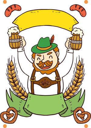 Germany Beer Clip Art Banner - Oktoberfest, HD Png Download PNG image with transparent background