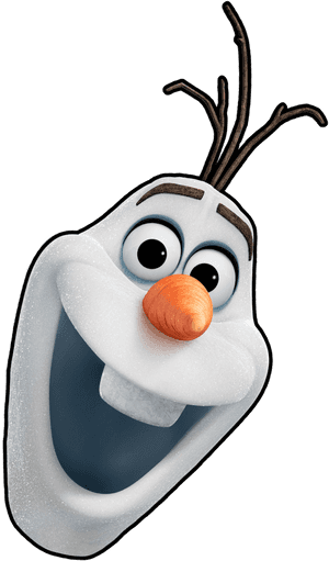 Flightless Bird,bird,penguin - Olaf Face Png, Transparent Png PNG image with transparent background