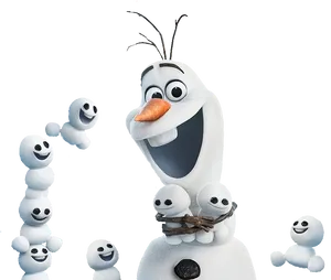 Olafand Snowgies Frozen PNG Image