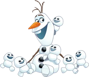 Olafand Snowgies Frozen PNG Image