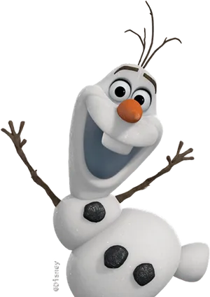 Olafthe Friendly Snowman PNG Image