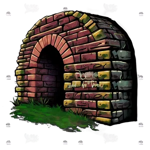 Old Brick Tunnel Png Cos PNG Image