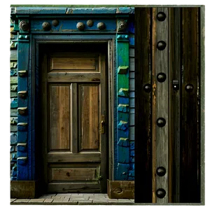 Old Closed Door Texture Png 5 PNG Image